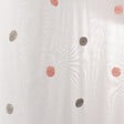 C MA DECO - Paire de voilages pois brodé finition droite 2x60x120cm gris rose - vignette