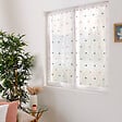 C MA DECO - Paire de voilages pois brodé finition droite 2x60x160cm gris rose - vignette