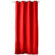 C MA DECO - Rideau en coton - Œillets - Rouge - 135x240cm - vignette