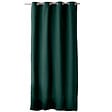 C MA DECO - Rideau en coton - Œillets - Vert foncé - 135x240cm - vignette