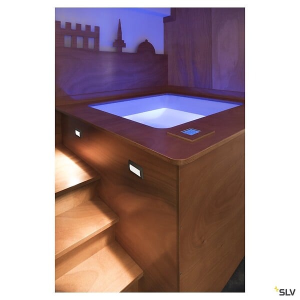 SLV - Encastré mural extérieur avec LED intégrée DOWNUNDER OUT, anthracite - Taille M - large