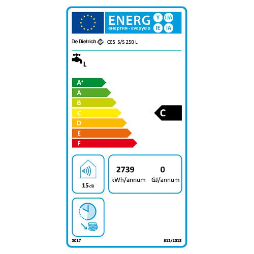 DE DIETRICH - Chauffe eau électrique Vertical Sol De Dietrich Stéatite 250 L - large