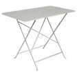 FERMOB - Table de jardin Bistro - Rectangle - Acier - Gris orage - 6 personnes - vignette