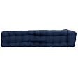 C MA DECO - Coussin de sol avec poignée coton 50x50x10cm bleu marine - vignette