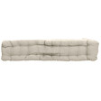 C MA DECO - Coussin de sol avec poignée coton 50x50x10cm écru - vignette