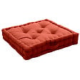 C MA DECO - Coussin de sol avec poignée coton 50x50x10cm terre cuite - vignette