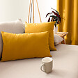 C MA DECO - Coussin non déhoussable 30x50cm coloris moutarde - vignette