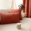 C MA DECO - Coussin déhoussable 40x40cm coloris terre cuite - vignette