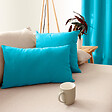 C MA DECO - Coussin non déhoussable 30x50cm coloris turquoise - vignette