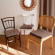 C MA DECO - Galette de chaise avec nouettes 38x38x5cm vison - vignette