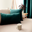 C MA DECO - Coussin déhoussable 40x40cm coloris vert foncé - vignette