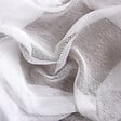 C MA DECO - Paire de voilages finition pointe avec pompon 2x60x160cm blanc - vignette