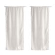 C MA DECO - Paire de voilage finition droite 2x70x160cm blanc - vignette