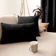 C MA DECO - Coussin non déhoussable 30x50cm coloris noir - vignette