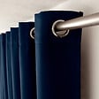 C MA DECO - Rideau occultant 8 oeillets 140x180cm bleu marine - vignette