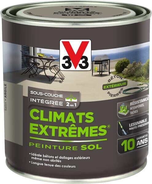 V33 PEINTURE - Peinture sol climats extrêmes argile satin 0.5 L - large