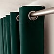 C MA DECO - Rideau occultant 8 oeillets 140x180cm vert foncé - vignette