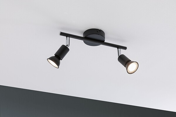 PAULMANN - Spot Carolina IP44 max2x_W GU10 Anthracite 230V Métal - large