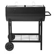 RED DECO - Barbecue charbon de bois 2 grilles ALABAMA Noir Acier inoxydable - vignette