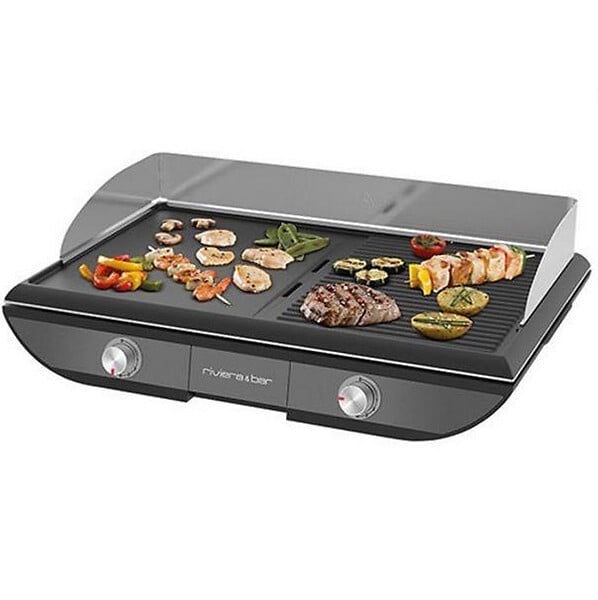 RIVIERA & BAR - plancha gril électrique 2300w 50x30cm - qpl570 - large