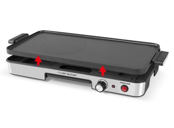 RIVIERA & BAR - plancha électrique 1900w 50x22cm - qpl345 - large