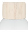 ATMOSPHERA - Luminaire Suspension en Bois et Métal Blanc D 15 cm - vignette