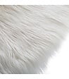 ATMOSPHERA - Tapis enfant Fourrure Blanche D 90 cm - vignette