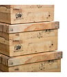 5 FIVE SIMPLY SMART - Lot de 6 Boites de rangement avec coins en métal  effet cagette - vignette