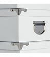 5 FIVE SIMPLY SMART - Lot de 6 Boites de rangement avec coins en métal  uni blanc - vignette