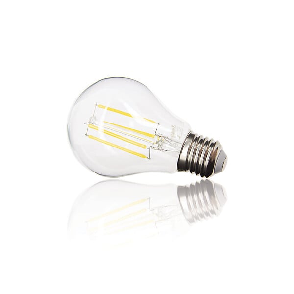 XANLITE - Ampoule filament LED A60 transparente, culot E27, équivalent 100W, 1521 lm, blanc chaud, 2700K, éclairage très puissant et chaleureux, usage intérieur - large