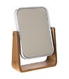5 FIVE SIMPLY SMART - Miroir pivotant support en Bambou 1 face normale  et 1 face grossissante x3 - vignette