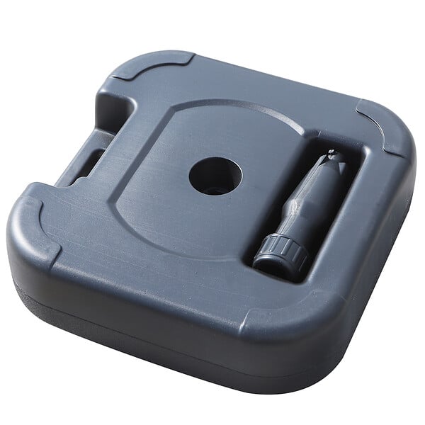 OUTSUNNY - Pied de parasol rond base de lestage parasol dim. 46L x 45l x 26H cm HDPE noir - large