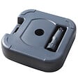 OUTSUNNY - Pied de parasol rond base de lestage parasol dim. 46L x 45l x 26H cm HDPE noir - vignette
