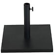 OUTSUNNY - Pied de parasol base de lestage parasol carré dim. 40L x 40I x 43H cm poids net 11 Kg ciment métal noir - vignette