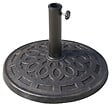 OUTSUNNY - Pied de parasol base de lestage parasol rond résine imitation fonte motif rosace Ø 49 cm poids net 12 Kg bronze - vignette