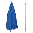 OUTSUNNY - Parasol inclinable octogonal Ø 190 cm tissu polyester haute densité anti-UV hauteur réglable mât alu sac de transport inclus bleu - vignette
