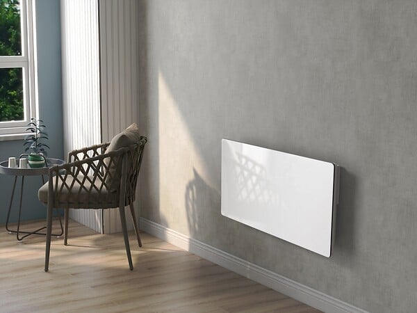 KALIA - Radiateur électrique céramique GLASS blanc 2000W - large