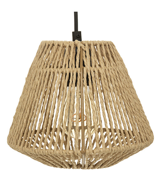 ATMOSPHERA - Luminaire  Suspension en Corde 3 Têtes D. 25 x H. 95 cm - large