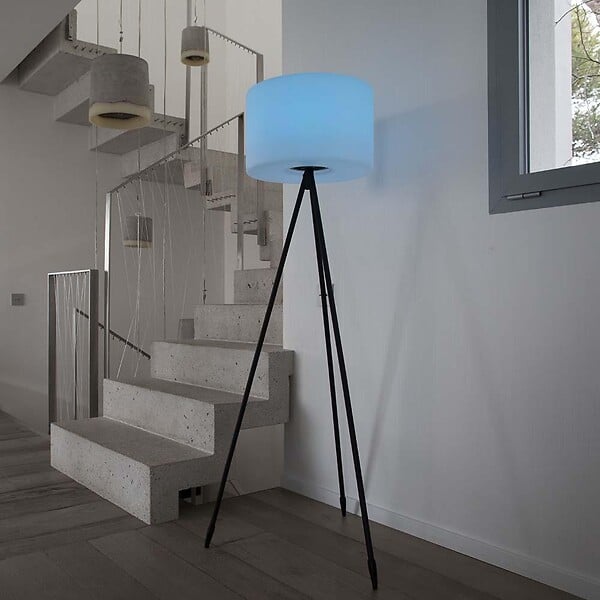 LUMISKY - Lampadaire d'extérieur sans fil TAMBOURY RGB H150cm - large