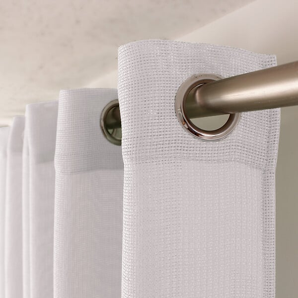 C MA DECO - Voilage tissage texturé Elena - 8 œillets - Blanc - 140x240cm - large