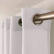 C MA DECO - Voilage tissage texturé Elena - 8 œillets - Blanc - 140x240cm - vignette