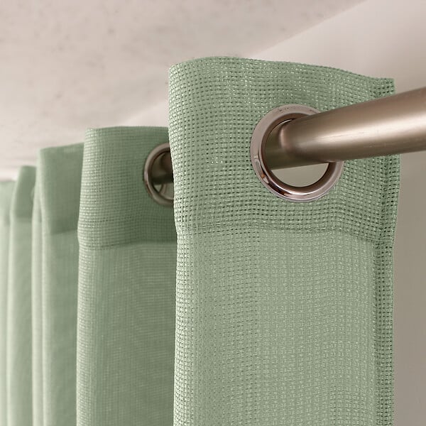 C MA DECO - Voilage tissage texturé Elena - 8 œillets - Céladon - 140x240cm - large