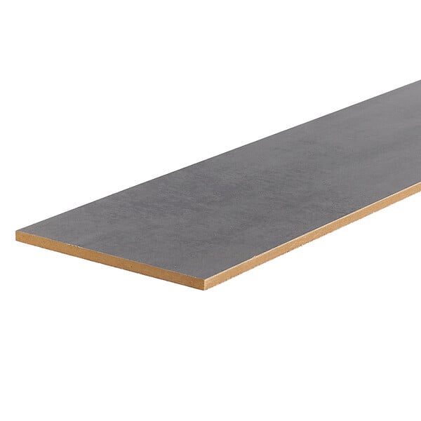 FORESTEA - Lot de 3 contremarches rénovation d'escalier stratifié dark grey 1300 x 200 x 8 mm - PEFC 70% - large