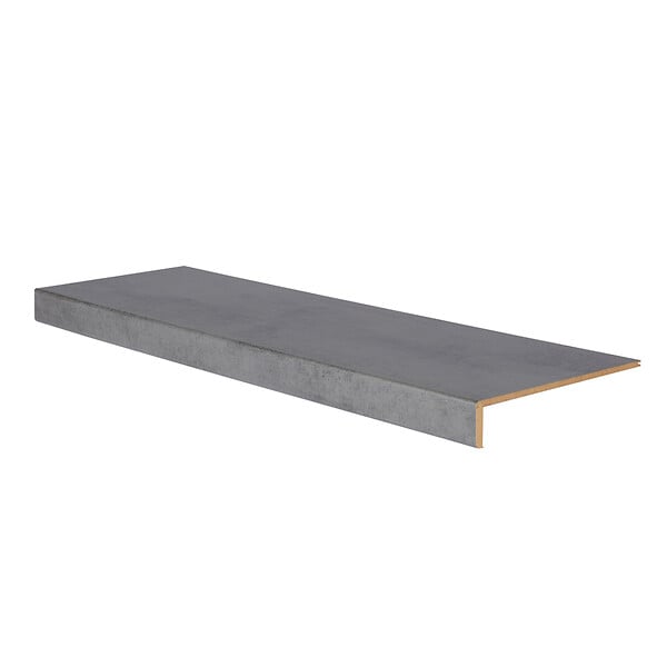 FORESTEA - Marche rénovation d'escalier stratifié dark grey 1000 x 300 x 56 mm - PEFC 70% - large
