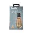 XANLITE - Ampoule LED déco, culot E27, forme Edison hologramme, puissance 4W, flux 200 lm, lumière blanc très chaud 1800 K, verre ambré, usage intérieur décoratif - vignette