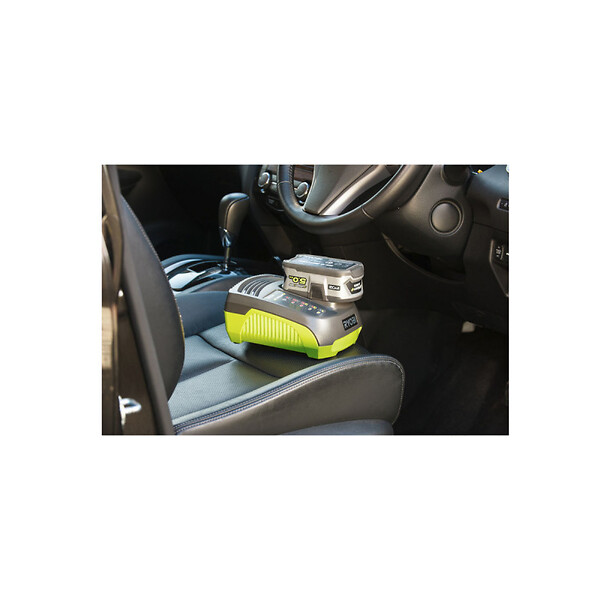 RYOBI - Chargeur de voiture RYOBI 18V One+ Lithium-ion 1.8A RC18118C - large