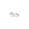 VALENTIN - Siphon baignoire blanc H124 - bouchon de dégorgement - vignette