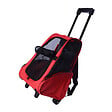 PAWHUT - 2 en 1 trolley chariot sac a dos sac de transport a roulettes pour chien chat - vignette