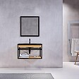 STANO - Siphon lavabo design finition noir mat - vignette