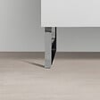 STANO - Jeu de 2 pieds design pour meubles suspendus finition chromée - vignette